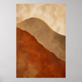 Affiche d'art bohème gouache Dune Sweep (Devant)