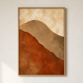 Affiche d'art bohème gouache Dune Sweep