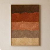 Affiche d'art bohème gouache Umber Strata