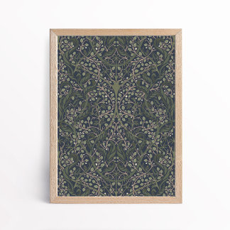 Affiche d'art botanique Arts and Crafts lunatique