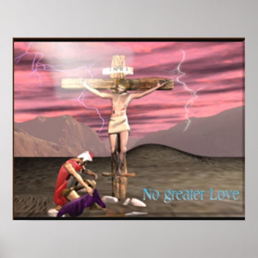 affiche d'art calvaire chrétien (Devant)