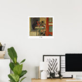 Affiche d'art Carl Larsson Zedign #5 (Bureau à domicile)