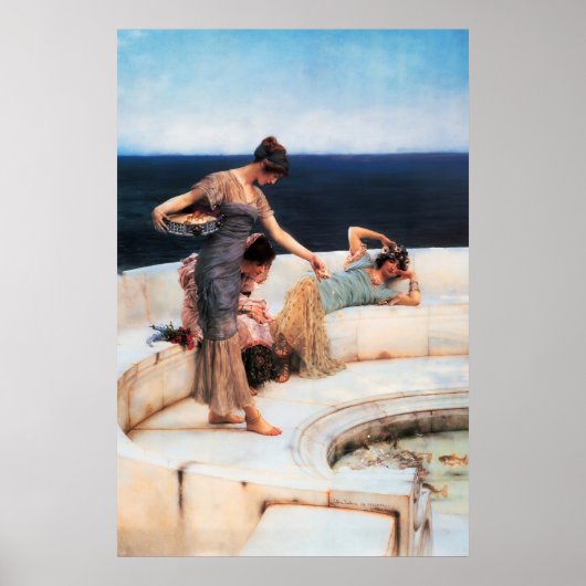 Affiche d'art classique ALma-Tadema Décoration de (Devant)
