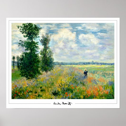 Affiche d'art Claude Monet Zedign #108 (Devant)