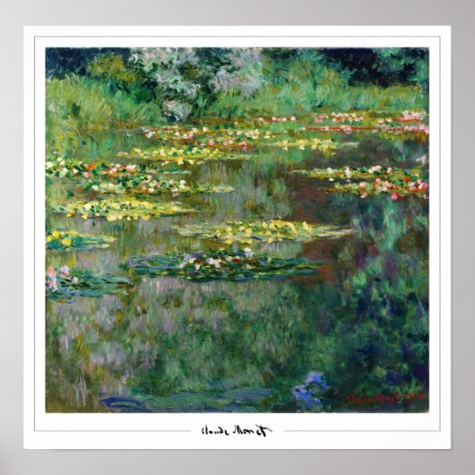 Affiche d'art Claude Monet Zedign #13 (Devant)