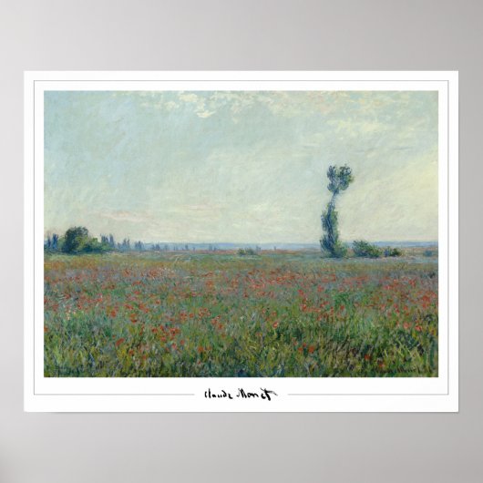 Affiche d'art Claude Monet Zedign #16-2 (Devant)