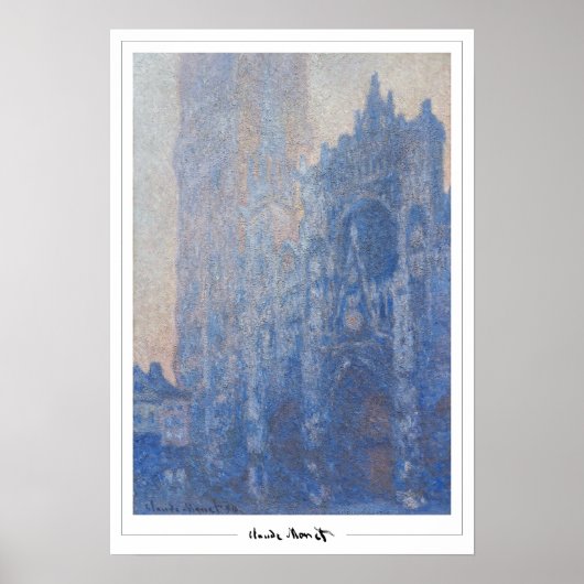 Affiche d'art Claude Monet Zedign #18-2 (Devant)