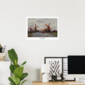 Affiche d'art Claude Monet Zedign #22-2 (Bureau à domicile)