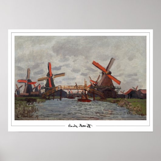 Affiche d'art Claude Monet Zedign #22-2 (Devant)