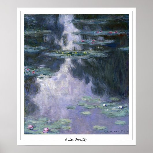 Affiche d'art Claude Monet Zedign #4 (Devant)