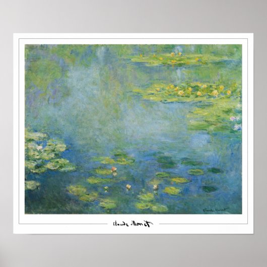 Affiche d'art Claude Monet Zedign #41-2 (Devant)