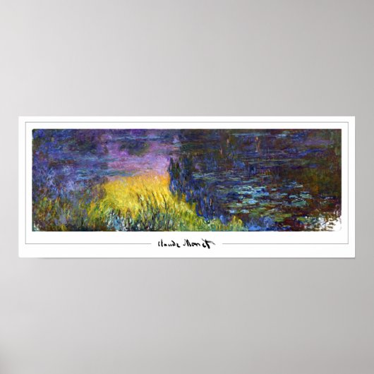 Affiche d'art Claude Monet Zedign #485 (Devant)