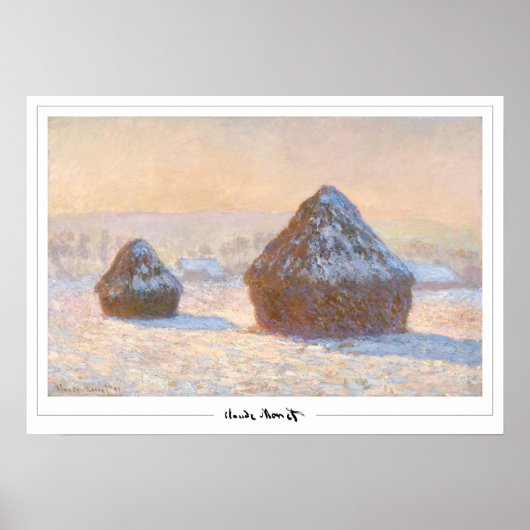 Affiche d'art Claude Monet Zedign #49 (Devant)