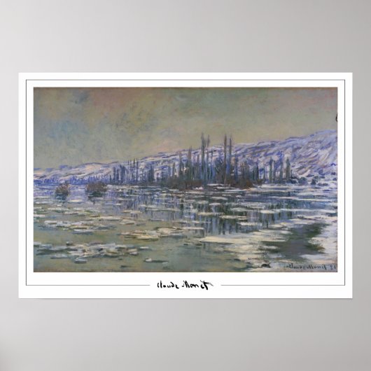 Affiche d'art Claude Monet Zedign #55 (Devant)