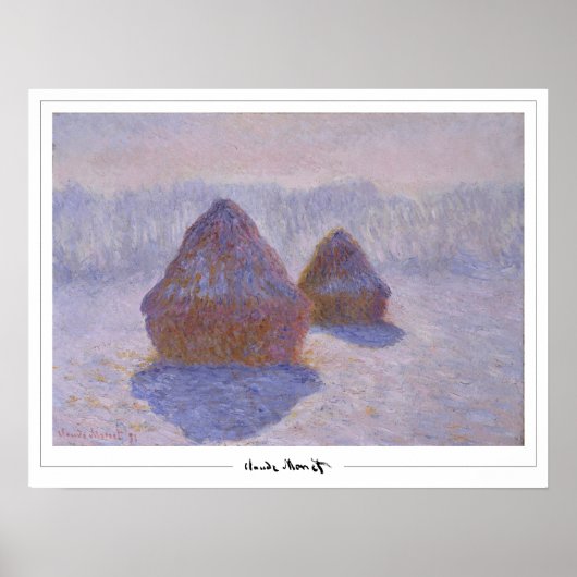 Affiche d'art Claude Monet Zedign #670 (Devant)