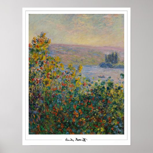 Affiche d'art Claude Monet Zedign #8-2 (Devant)