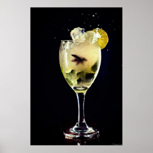 Affiche d'art Cocktail Mojito de Minuit
