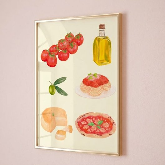 Affiche d'art culinaire italien