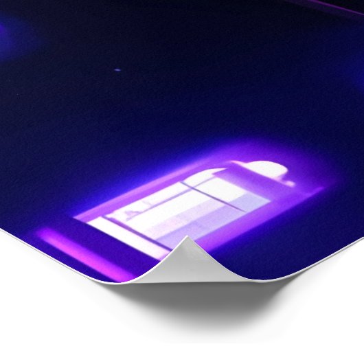 Affiche d'art Cyberpunk City AI (Coin)