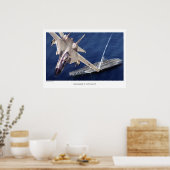 Affiche d'art d'aviation "F-14 Tomcat" (Cuisine)
