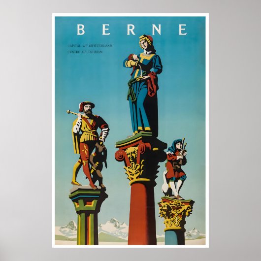 Affiche d'art de Berne Suisse Impression de voyage (Devant)