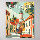 Affiche d'art de Bialystok Pologne, Impression d'a (Devant)