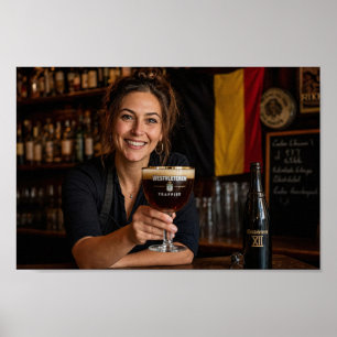 Affiche d'art de bienvenue souvenir de taverne bel
