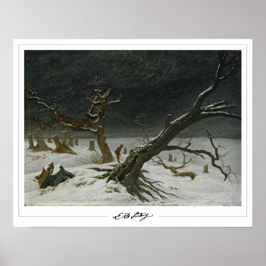 Affiche d'art de Caspar David Friedrich Zedign #12 (Devant)