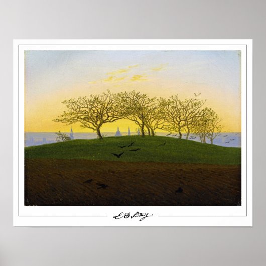 Affiche d'art de Caspar David Friedrich Zedign #13 (Devant)