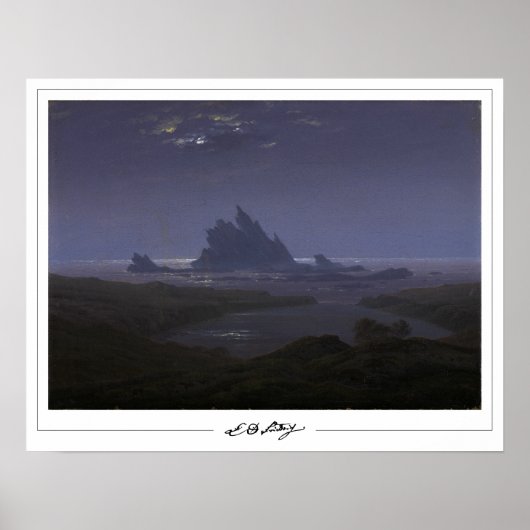 Affiche d'art de Caspar David Friedrich Zedign #16 (Devant)