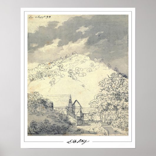 Affiche d'art de Caspar David Friedrich Zedign #16 (Devant)