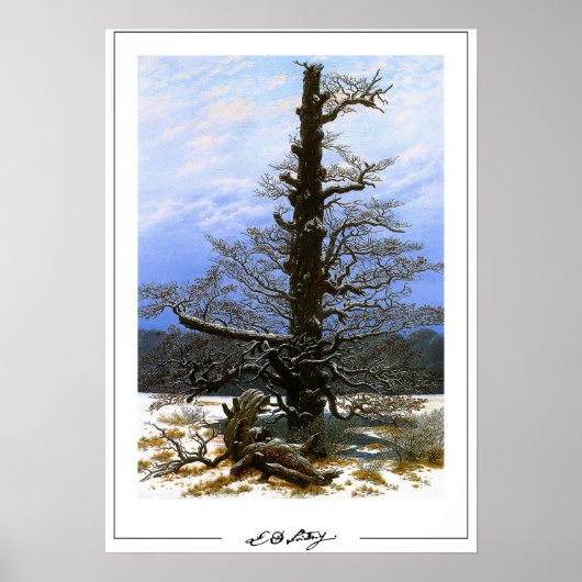 Affiche d'art de Caspar David Friedrich Zedign #17 (Devant)