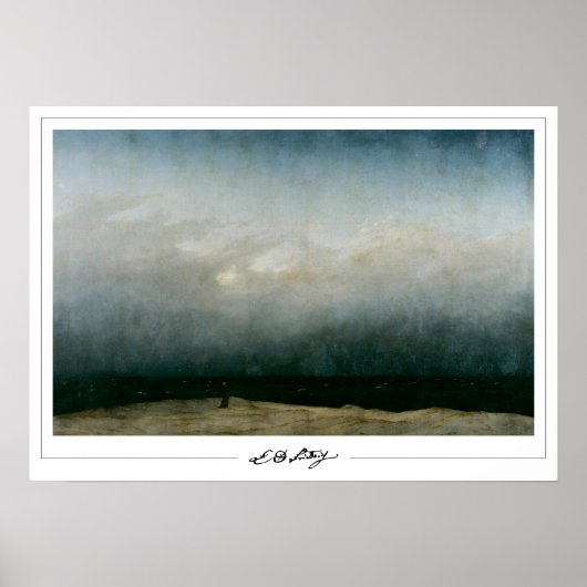 Affiche d'art de Caspar David Friedrich Zedign #20 (Devant)
