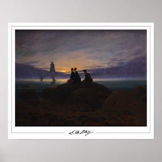 Affiche d'art de Caspar David Friedrich Zedign #22 (Devant)