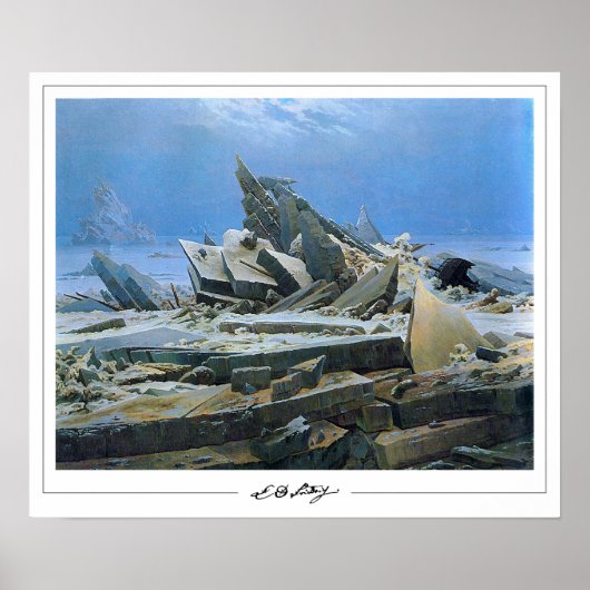 Affiche d'art de Caspar David Friedrich Zedign #24 (Devant)