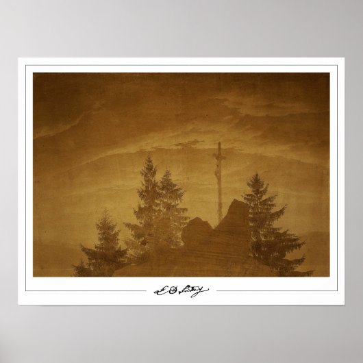 Affiche d'art de Caspar David Friedrich Zedign #38 (Devant)