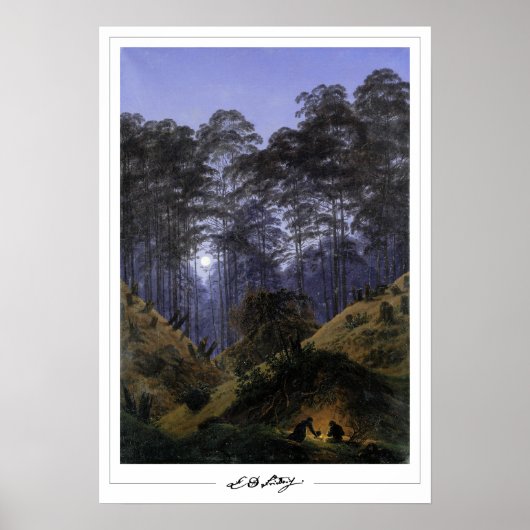 Affiche d'art de Caspar David Friedrich Zedign #42 (Devant)
