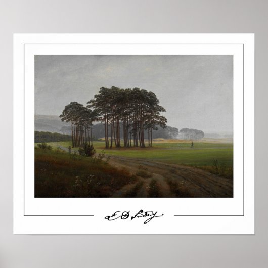Affiche d'art de Caspar David Friedrich Zedign #57 (Devant)