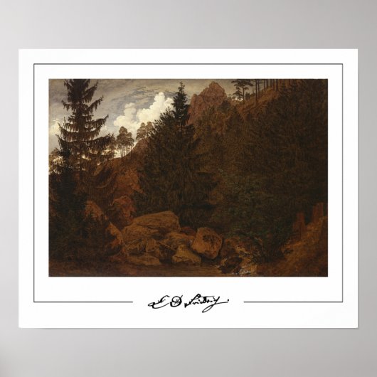 Affiche d'art de Caspar David Friedrich Zedign #61 (Devant)