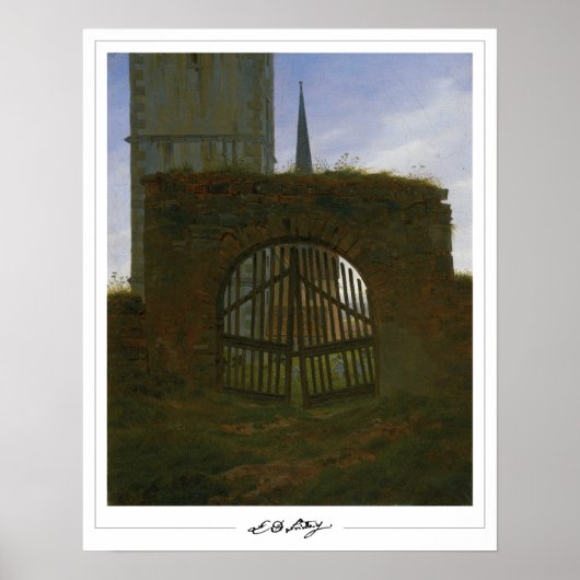 Affiche d'art de Caspar David Friedrich Zedign #62 (Devant)