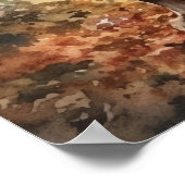 Affiche d'art de chien Cocker Spaniel mignon (Coin)