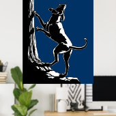 Affiche d'art de chien de chasse Impressions pour (Bureau à domicile)