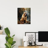Affiche d'art de chien Shar-Pei chinois (Bureau à domicile)