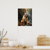 Affiche d'art de chien Shar-Pei chinois (Cuisine)