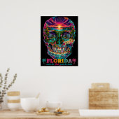 Affiche d'art de crâne de Floride - État d'esprit (Cuisine)