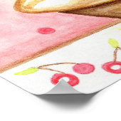Affiche d'art de cupcake (Coin)