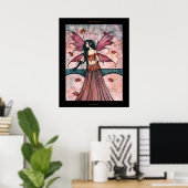Affiche d'art de fée d'automne gothique (Bureau à domicile)