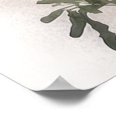 Affiche d'art de fleur d'aster pourpre (Coin)