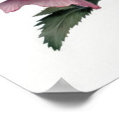 Affiche d'art de fleur de Delphinium rose (Coin)