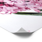 Affiche d'art de fleur d'hyacinthe rose (Coin)